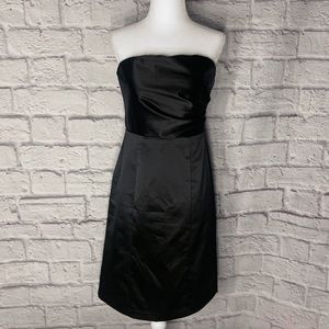 The Limited Black Sleeveless Satin Dress